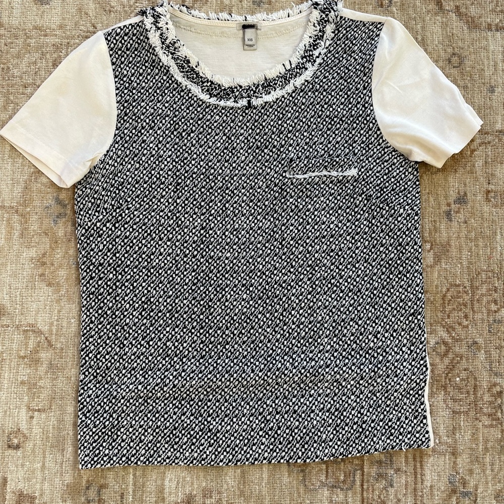 J Crew Woven textured shirt, XXS.